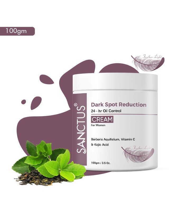 Dark Spot Reduction 24 Oil Control Cream for Women - Vitamin C, Berberis Aquifolium & Kojic Acid