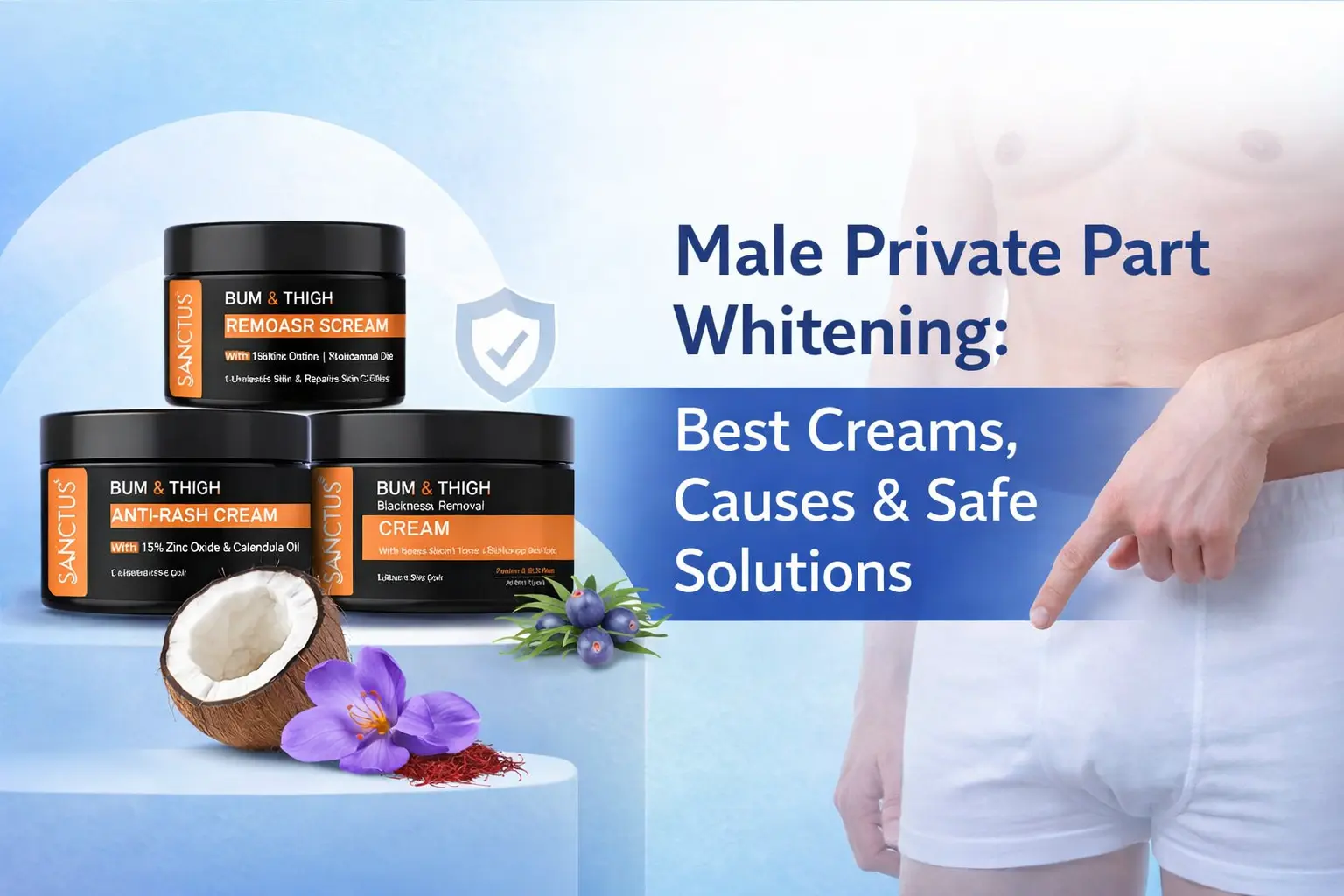 male private part whitening guide
